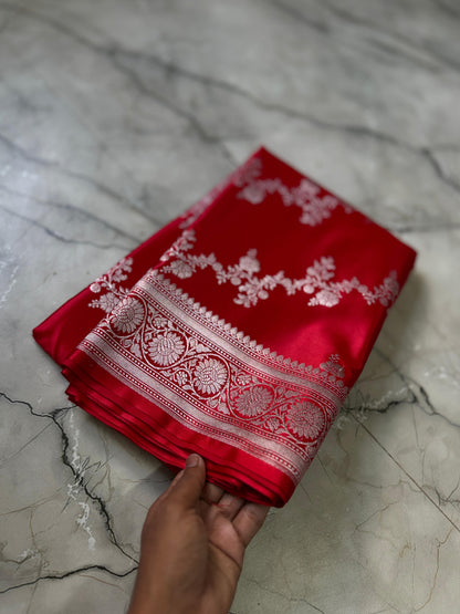 Luxe Pure Banarasi Handloom Mashru silk luxe sarees
