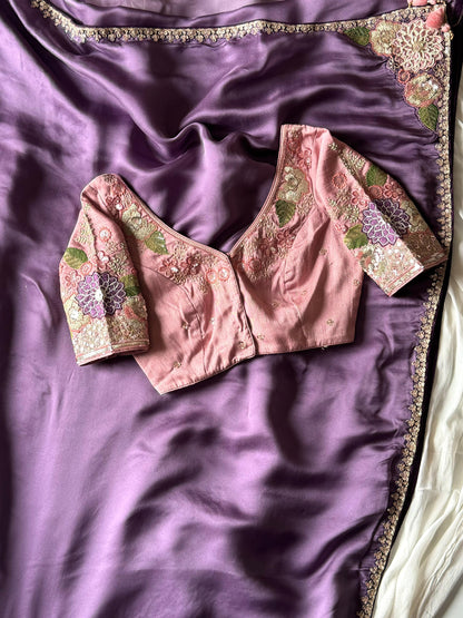 Premium Crape Silk Sequence Stitched Blouse