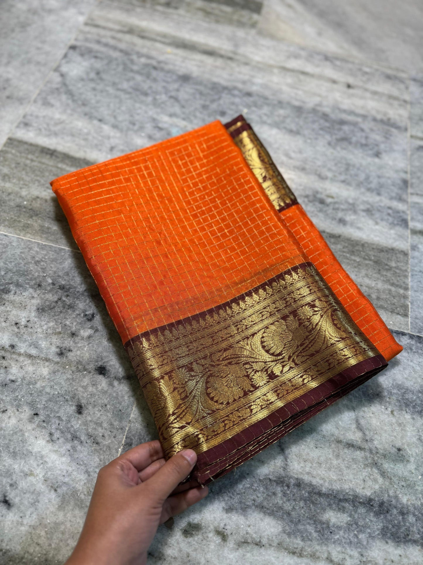 Vintage Checks  trending tradition saree