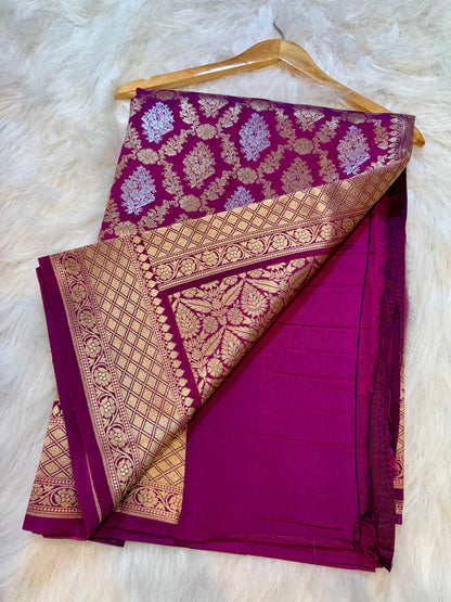 Amabani Mam inspired Banarasi Soft Katan silk