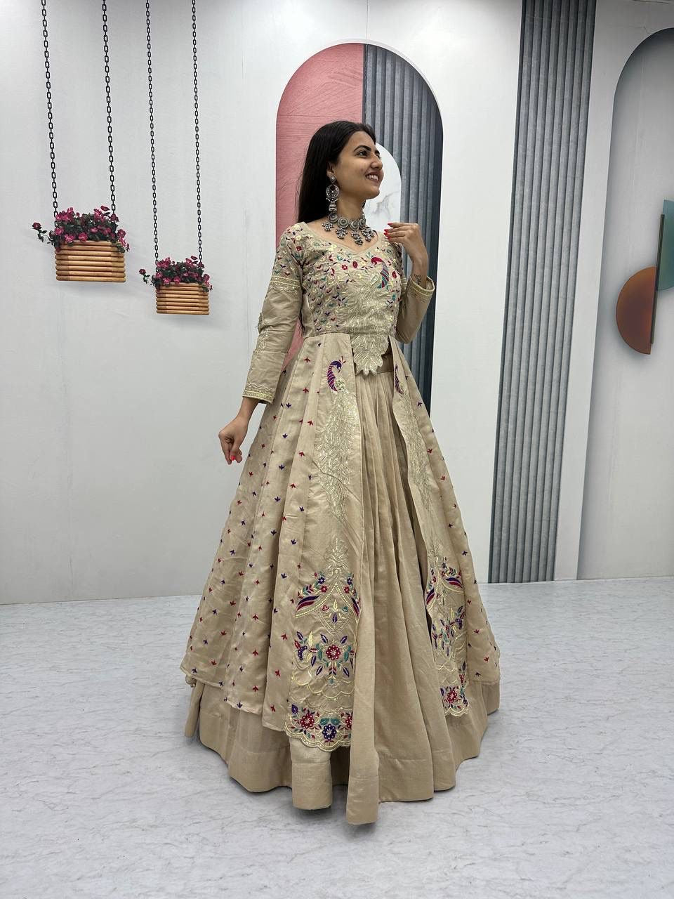 Big Boss, peacock  Degsiner Lehenga