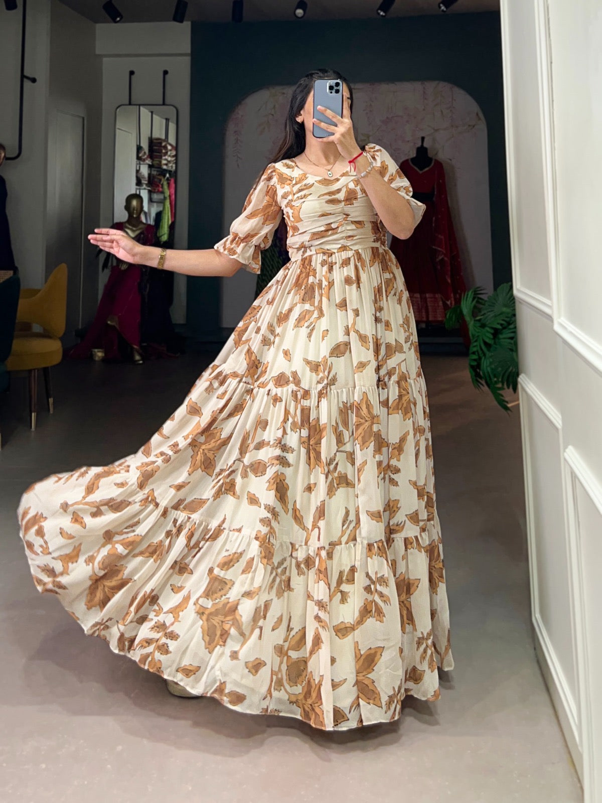 Georgette Long Gown