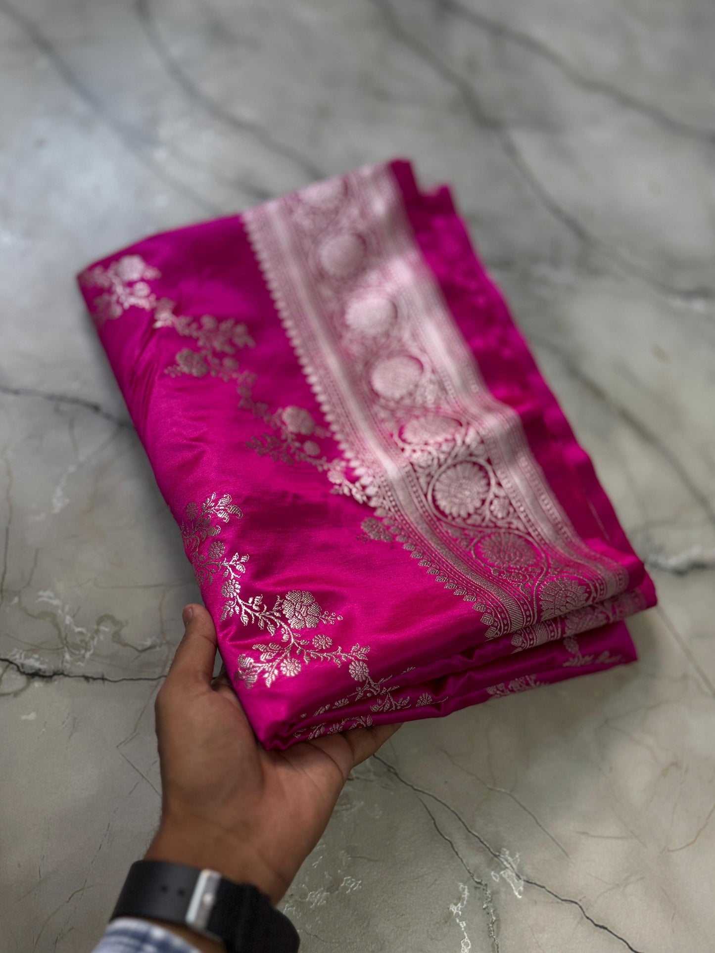 Luxe Pure Banarasi Handloom Mashru silk luxe sarees