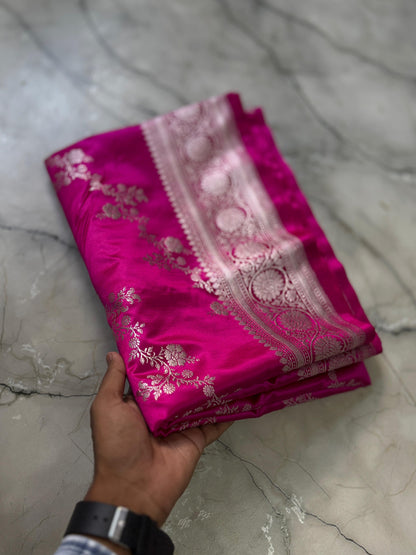 Luxe Pure Banarasi Handloom Mashru silk luxe sarees