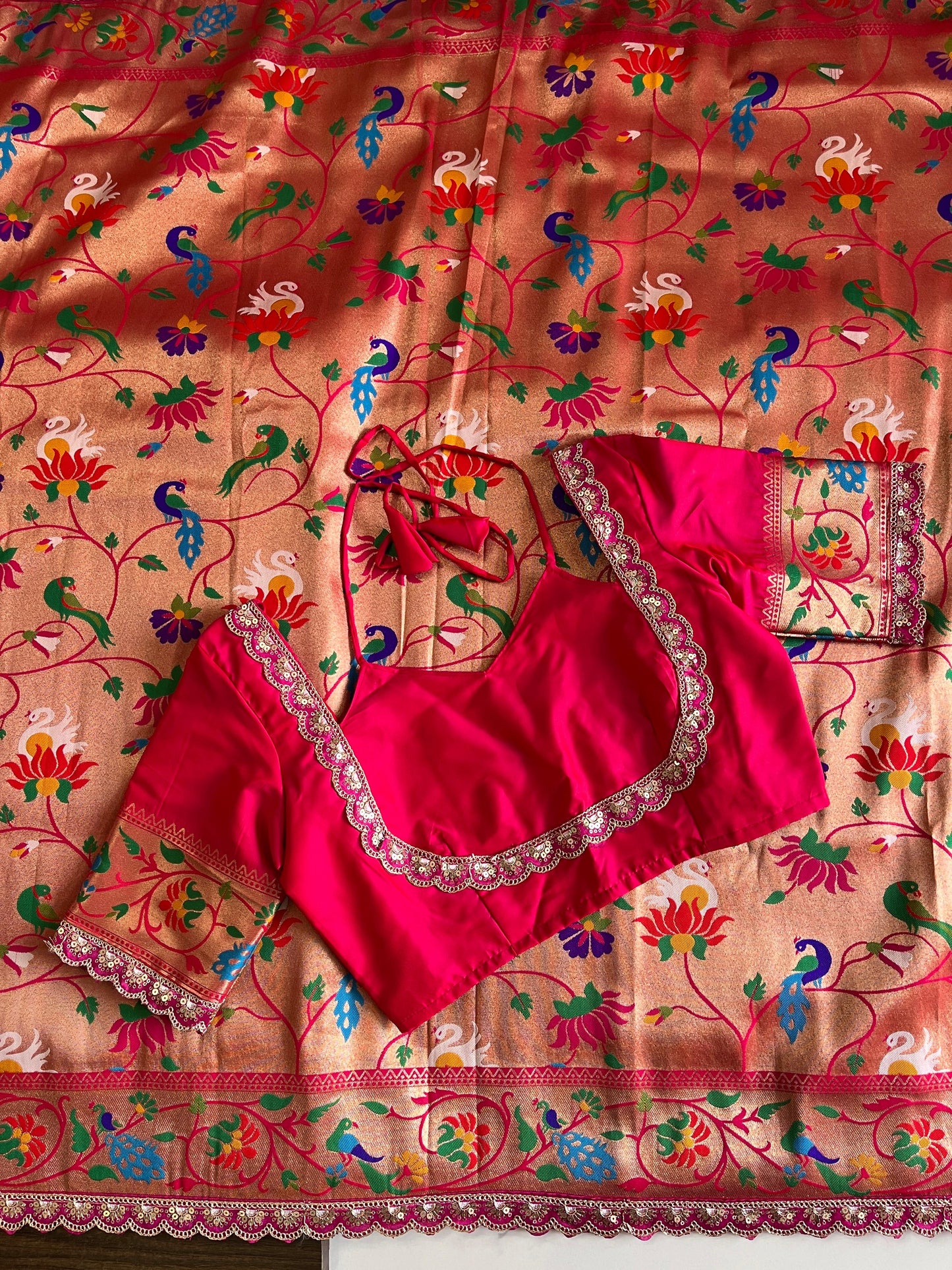 Paithani Luxe saree With Stitched Blouse