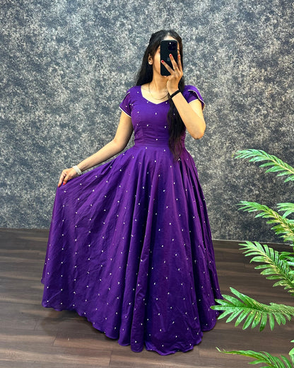 2 In One Long Frock With Dupatta