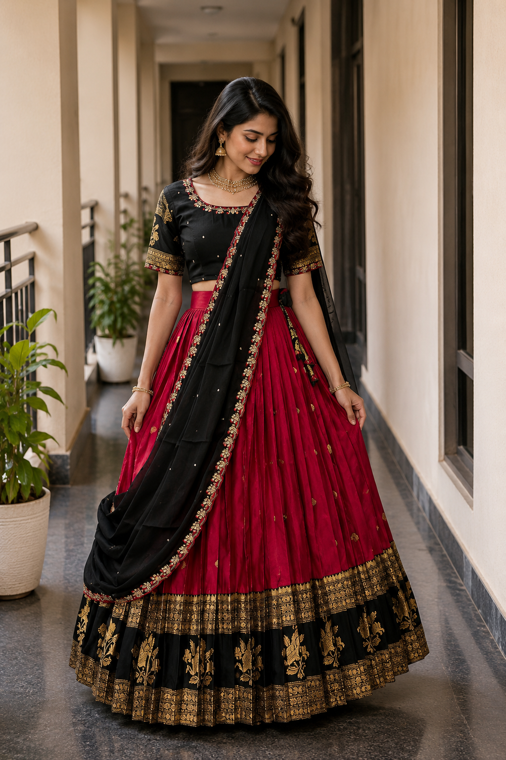 Kanjivaram sravanamasam Designer semiPattu Lehenags