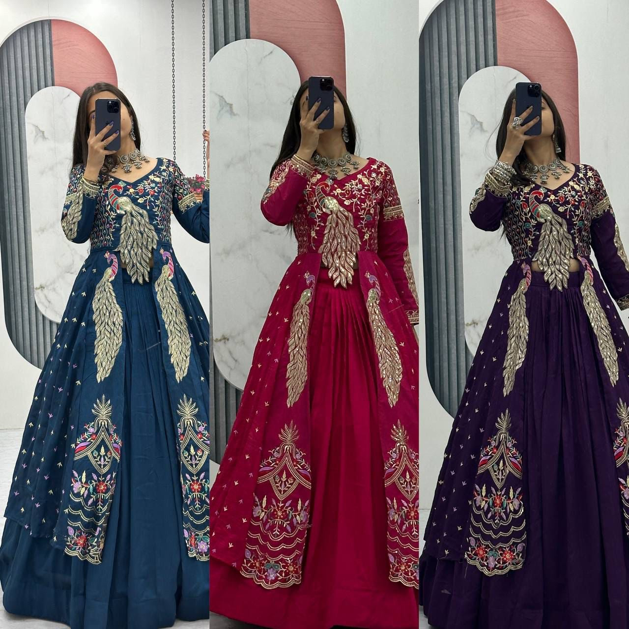 Big Boss, peacock  Degsiner Lehenga