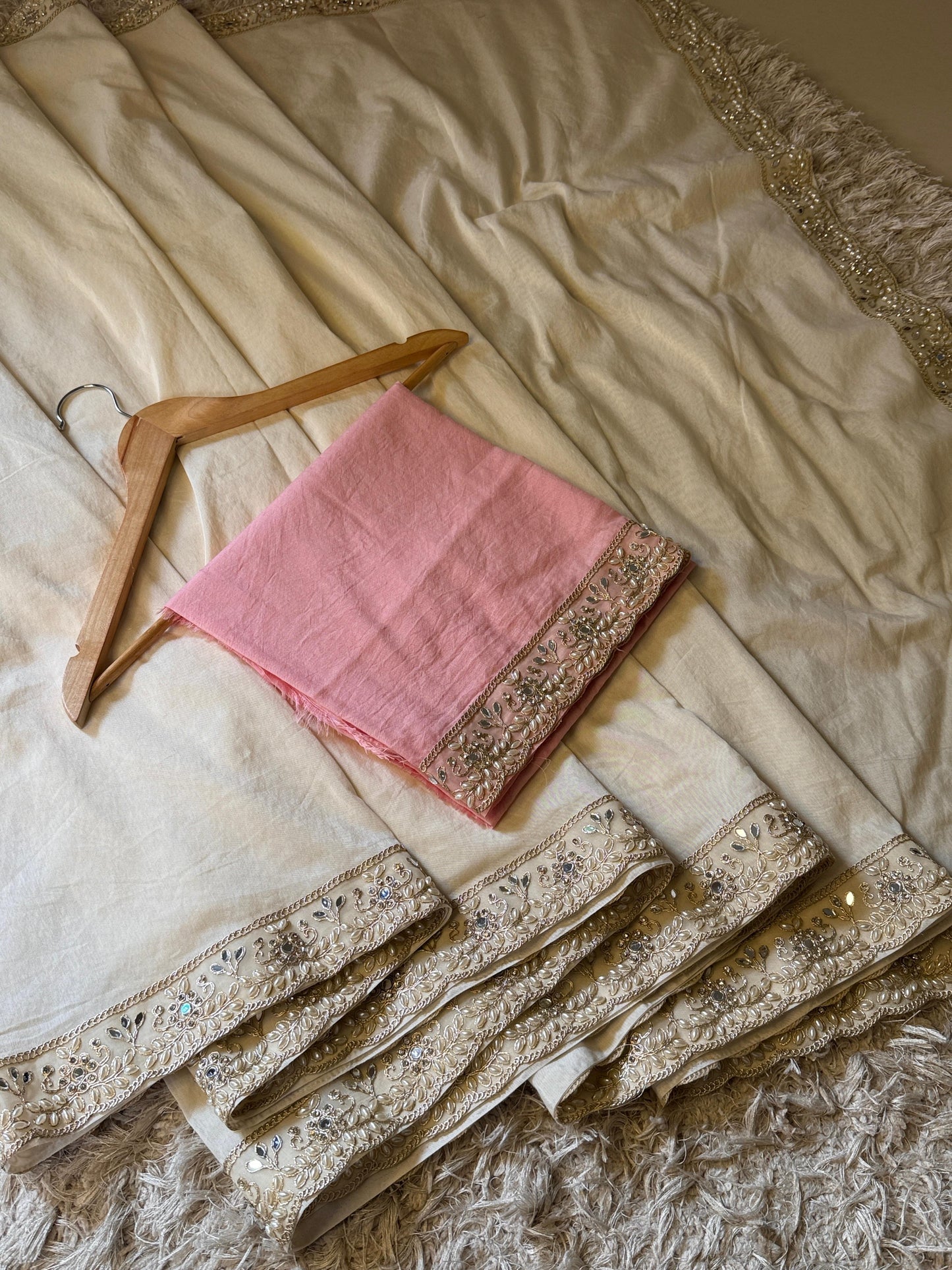 Samantha mam inspired saree with unique lace vintage style