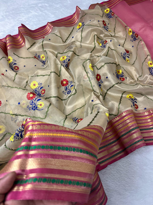 Banarasi tissue Patola saree