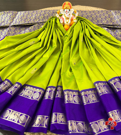 Sankranthi special semi pattu style vintage saree