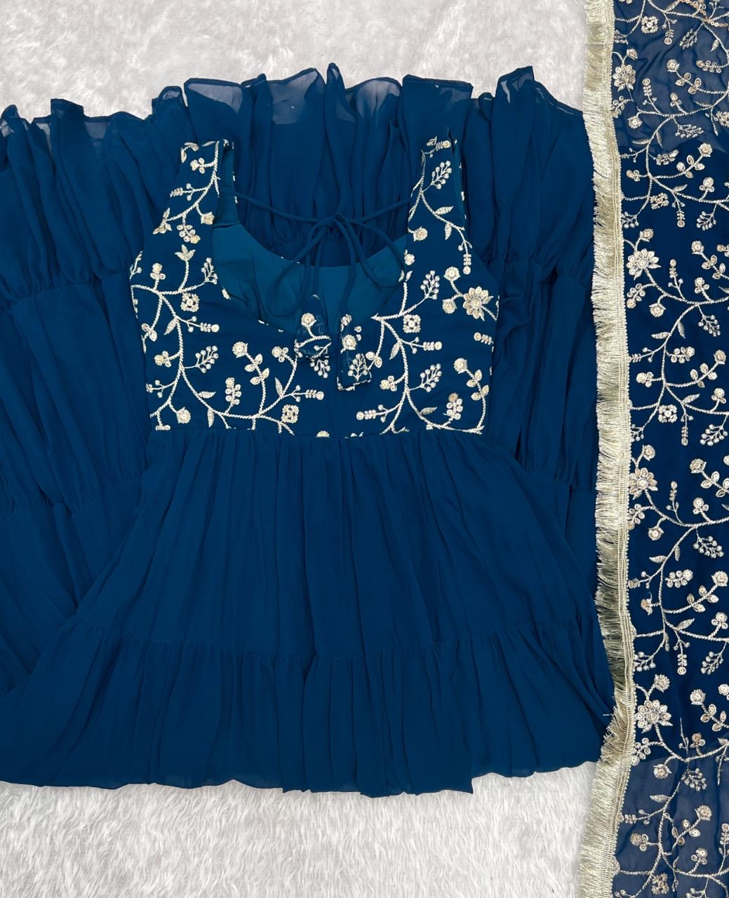 Anarakali Gowns /3 In one Use Set