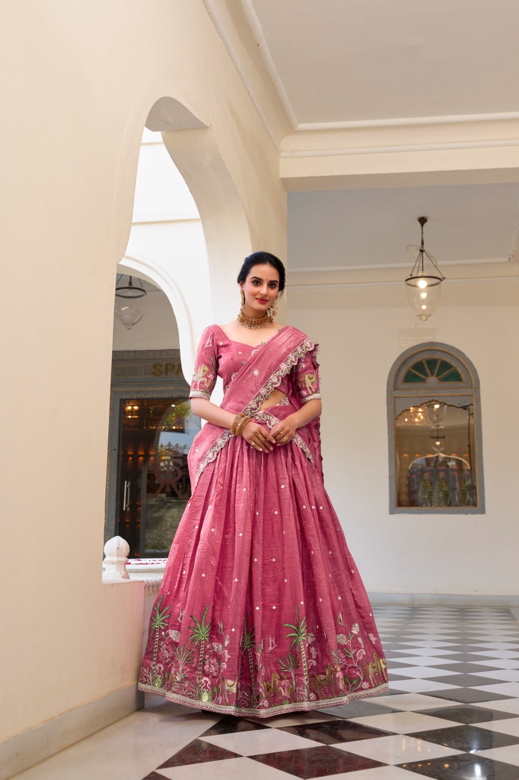Queen Gold Crush Lehengas