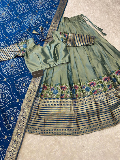Tissue Paithani Desginer Lehenga