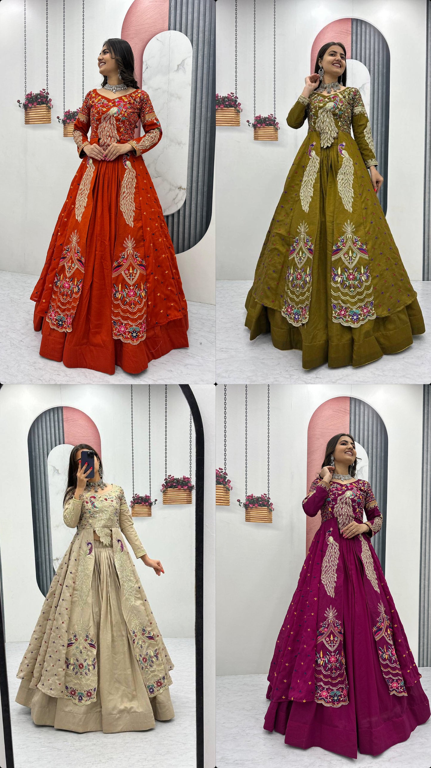 Big Boss, peacock  Degsiner Lehenga