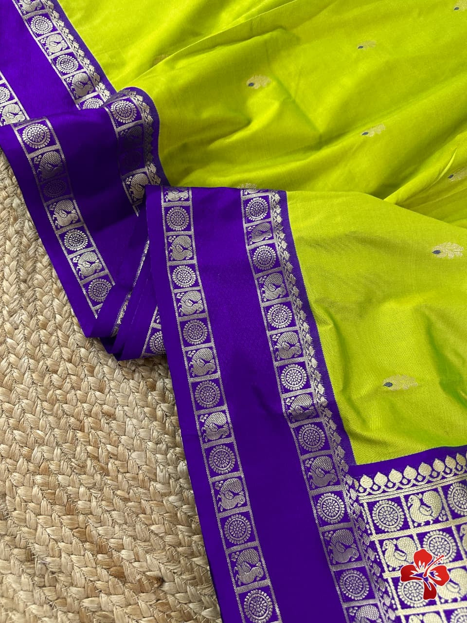 Sankranthi special semi pattu style vintage saree