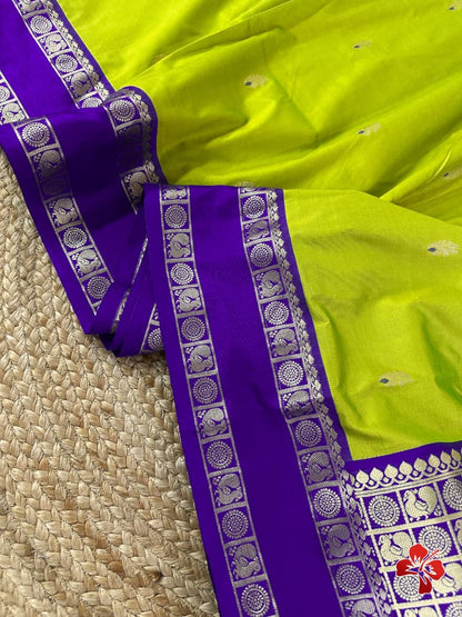 Sankranthi special semi pattu style vintage saree