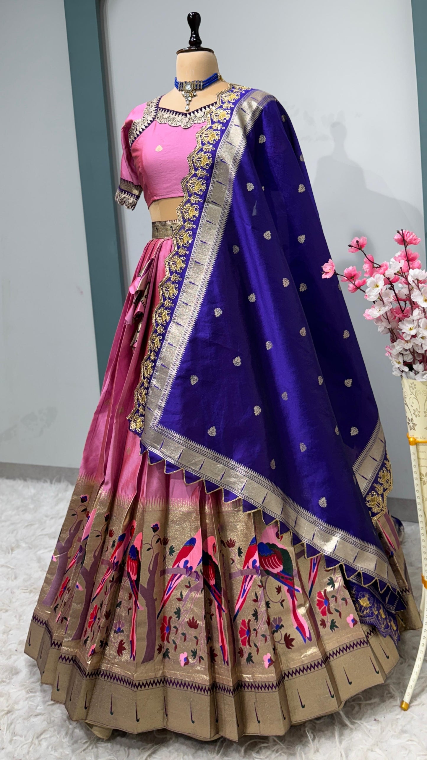 Exquisite Paithani Silk Lehanga