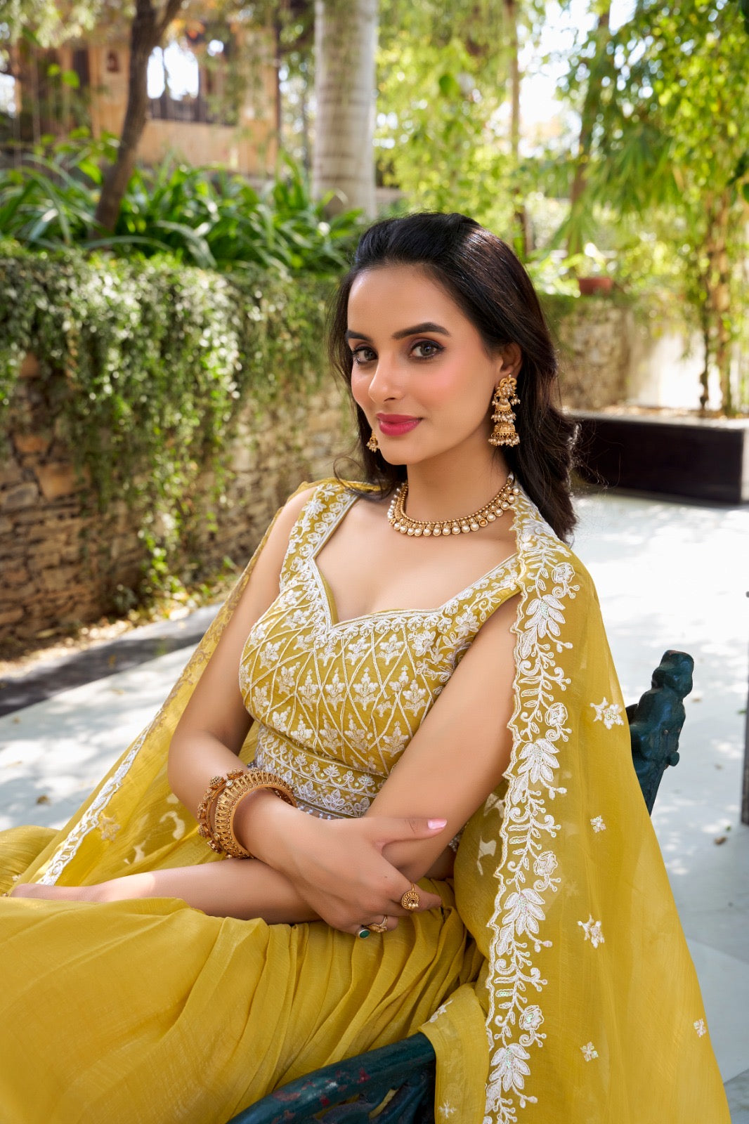 Mehendi glow special lehenga