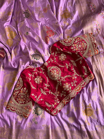 Saree With Stitched Blouse Luxe
