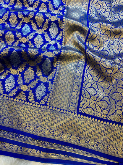 Amabani Mam inspired Banarasi Soft Katan silk
