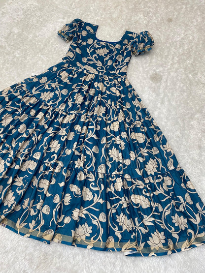 Cotton Silk Printed Gowns