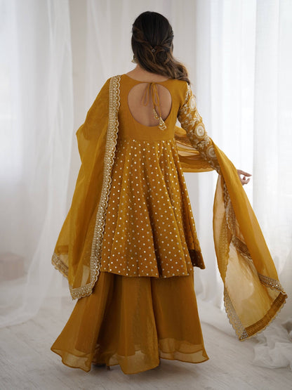 3 Pieces set Anarkali Gown dancing  sets