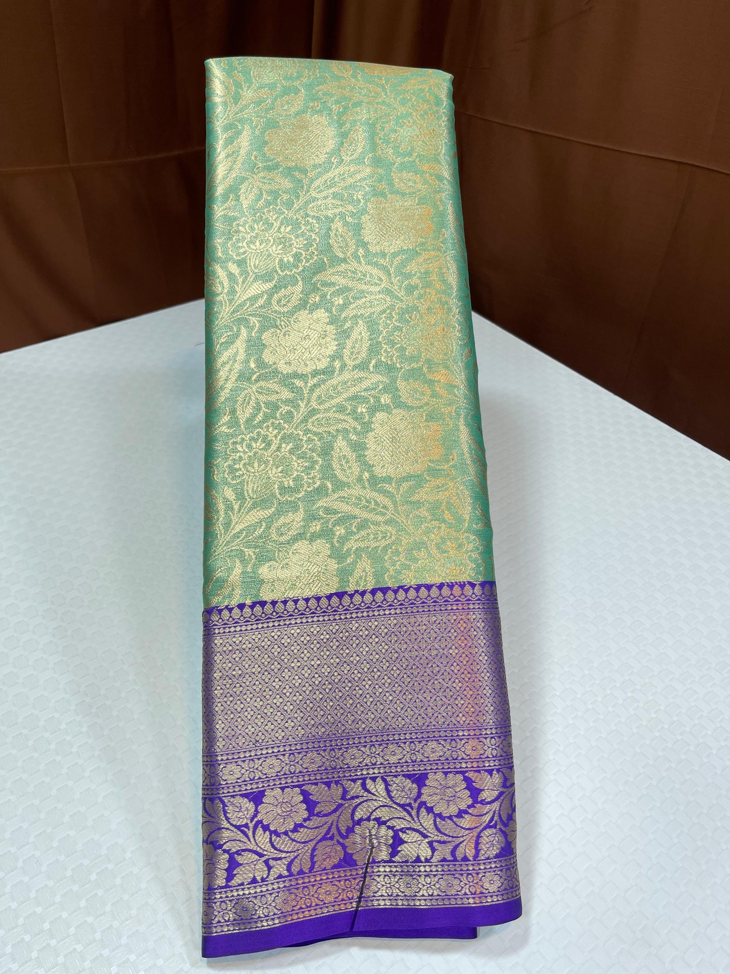 Semi Kanchipuram Banarasi Tissue sarees