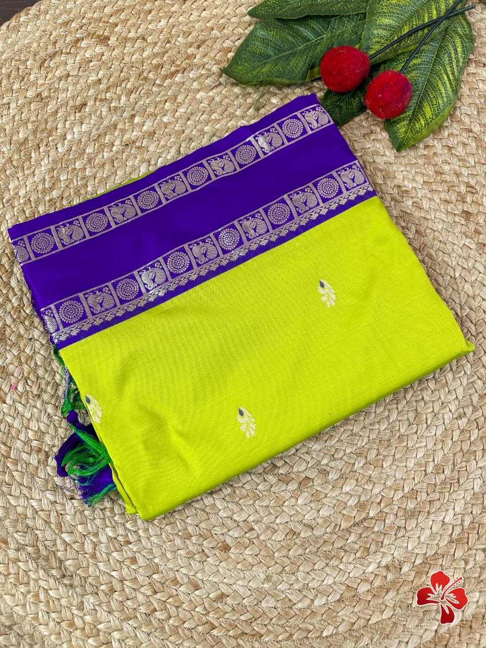 Sankranthi special semi pattu style vintage saree