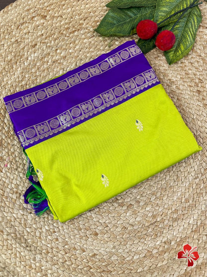 Sankranthi special semi pattu style vintage saree