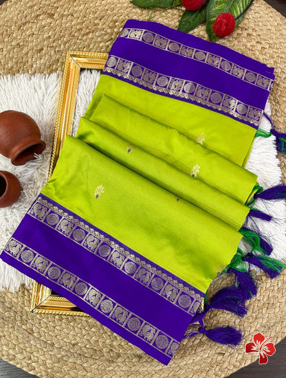 Sankranthi special semi pattu style vintage saree