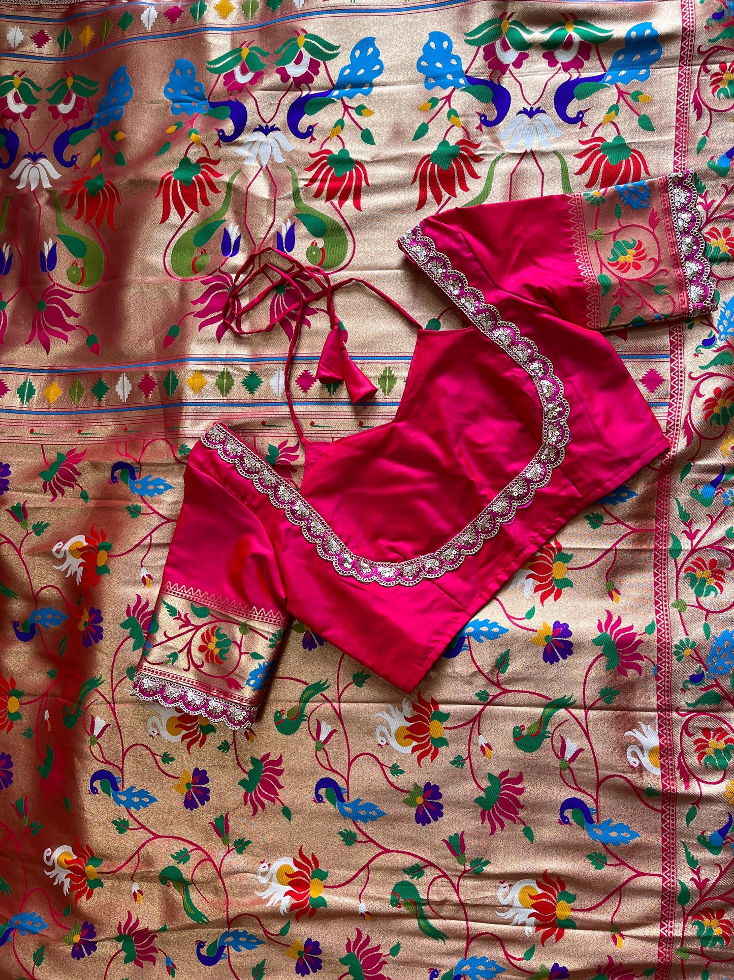 Paithani Luxe saree With Stitched Blouse