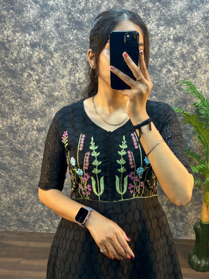 Hakoba embroidery gowns