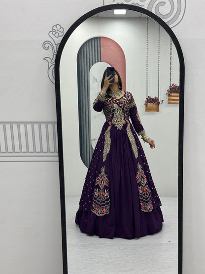 Partywear Set – Top, Lehenga & Shrug For Diwali 🍂