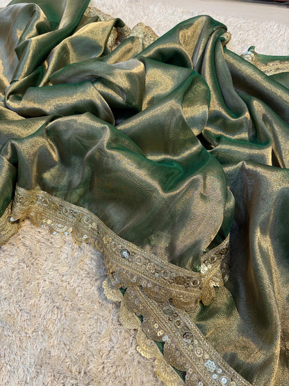 Green Soft  Tissue Banarasi