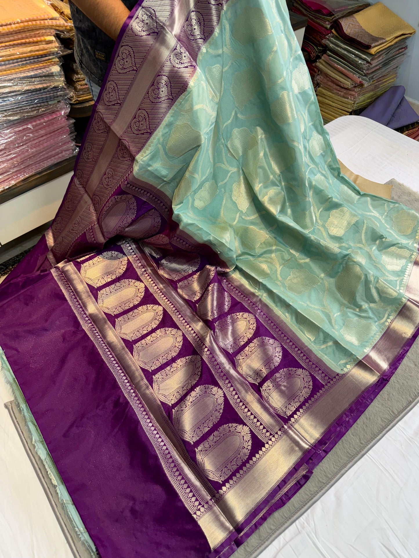 Semi Soft Dupion soft Banarasi budget saree