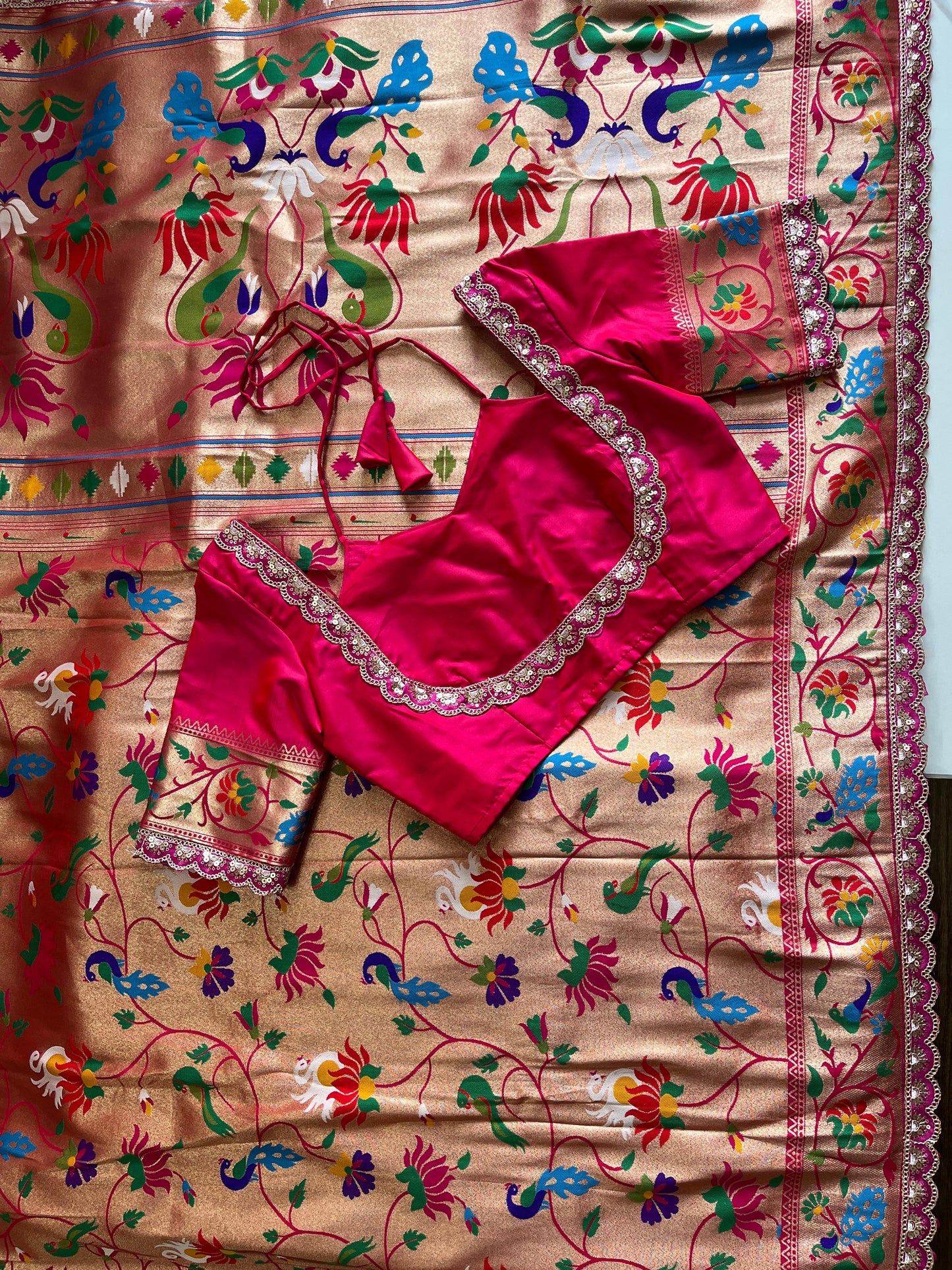 Paithani Luxe saree With Stitched Blouse
