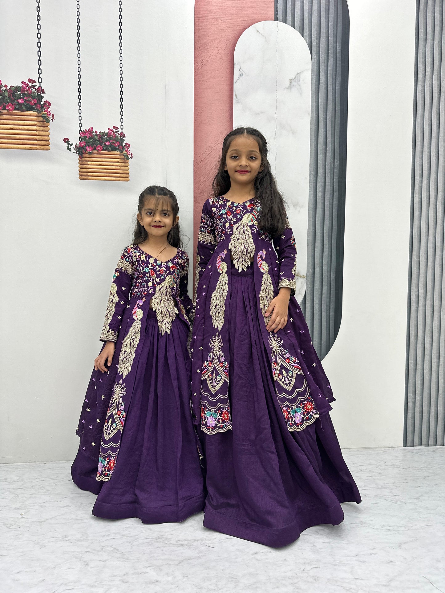 Kids cute peacock Desginer sets