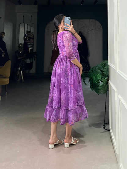 Georgette Floral Gowns for summer