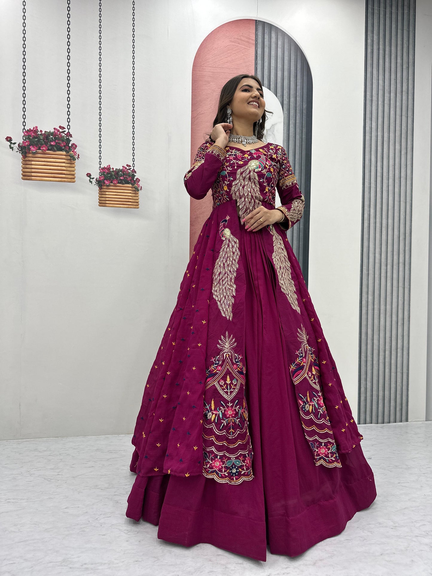 Big Boss, peacock  Degsiner Lehenga
