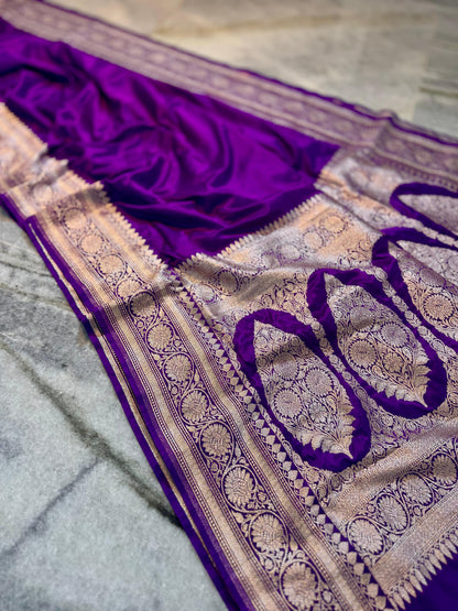 Pure Mashru  Banarasi saree for festival
