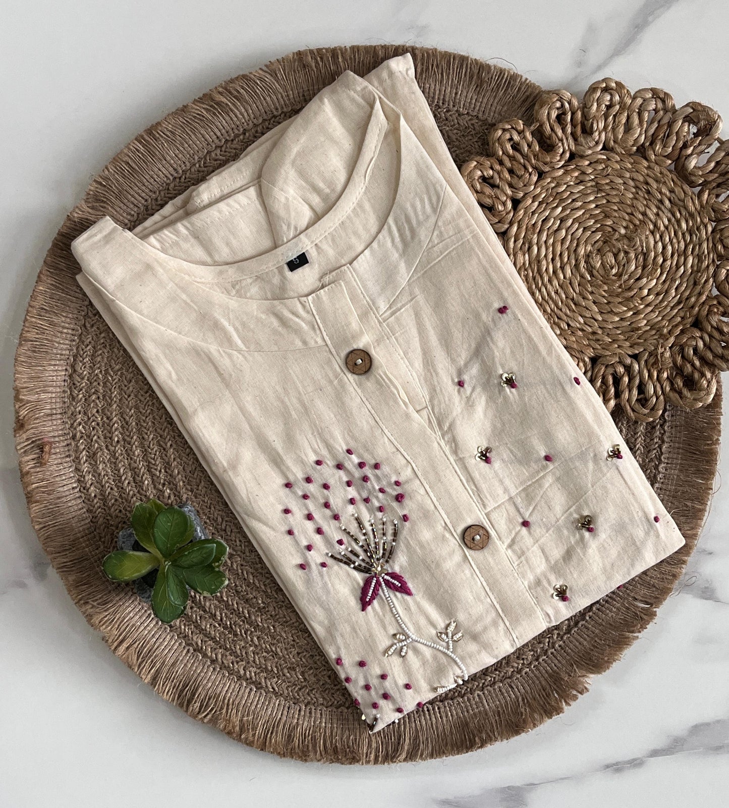 Embroidery Office wear kurtis