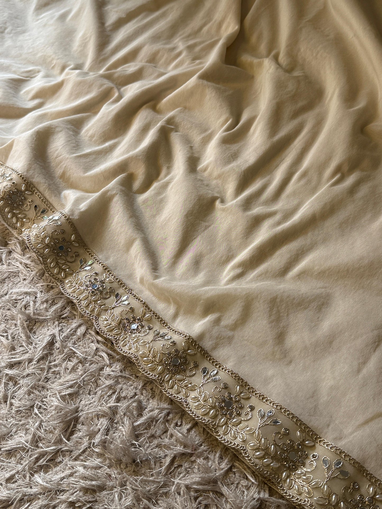 Samantha mam inspired saree with unique lace vintage style