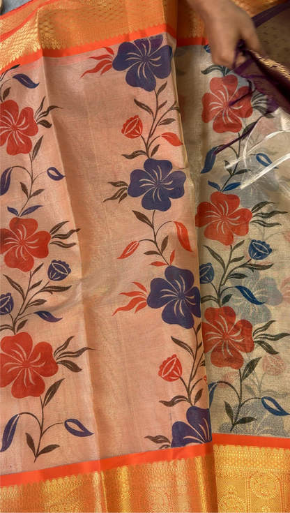 Sravanamasam special Handpaint saree with classic  sarees