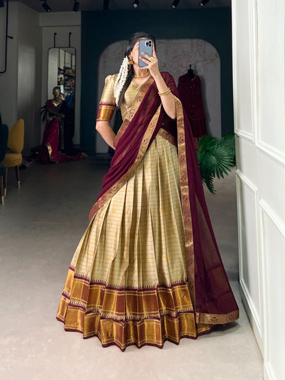 Cotton Silk Lehenga set
