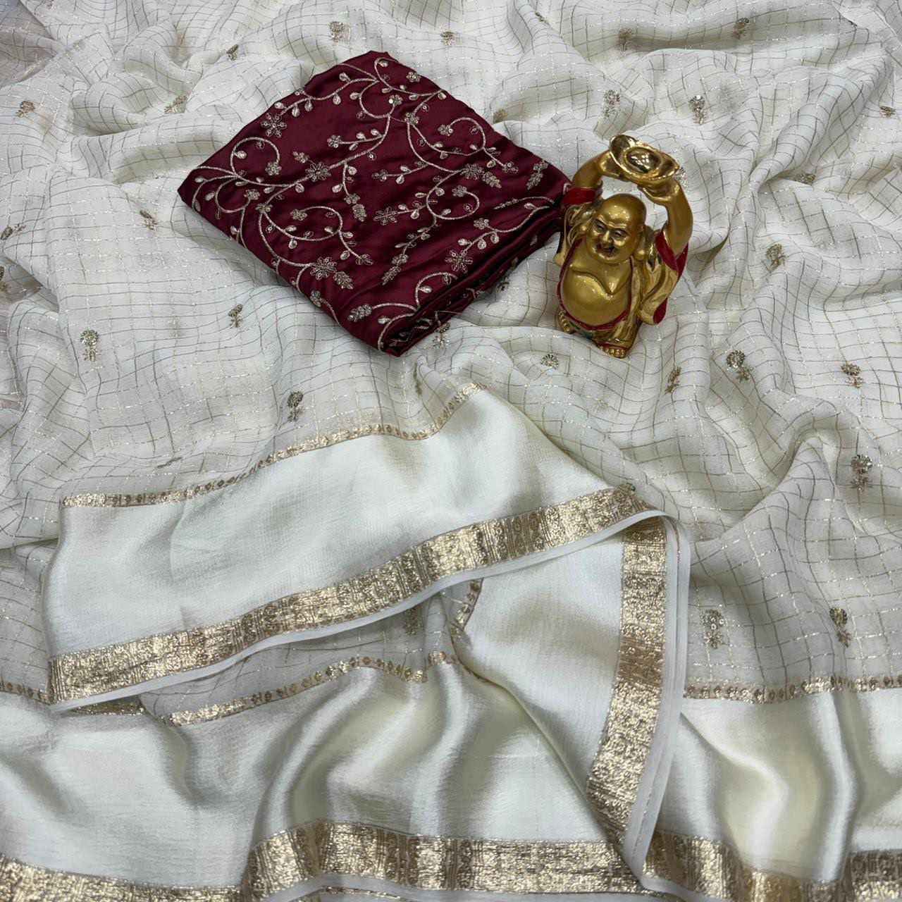 Bhagya Sree mam inspired trending budget saree