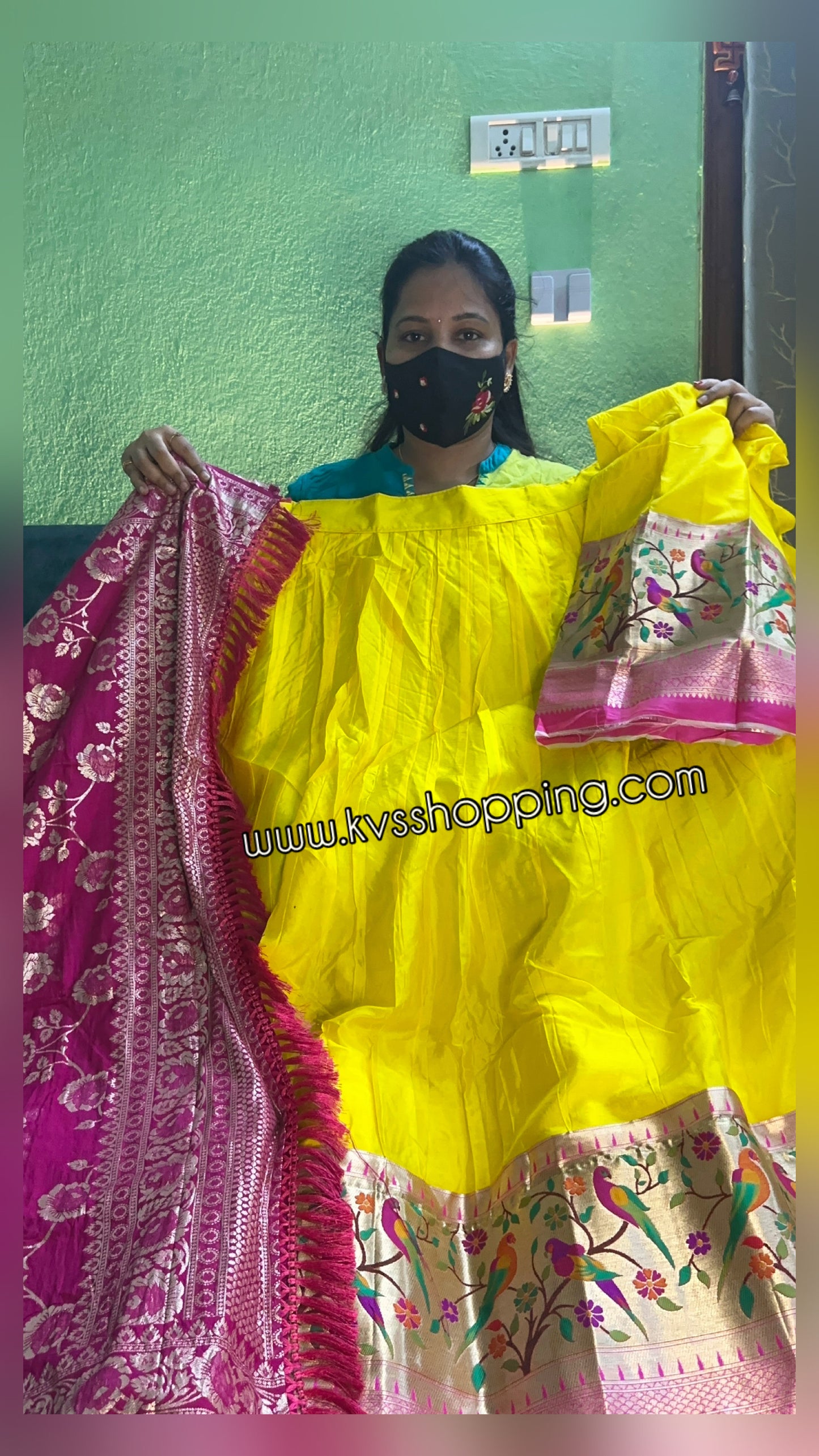 Pure Paithani With Georgette semi stich Lehengas