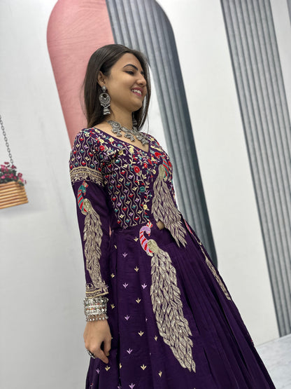 Partywear Set – Top, Lehenga & Shrug For Diwali 🍂