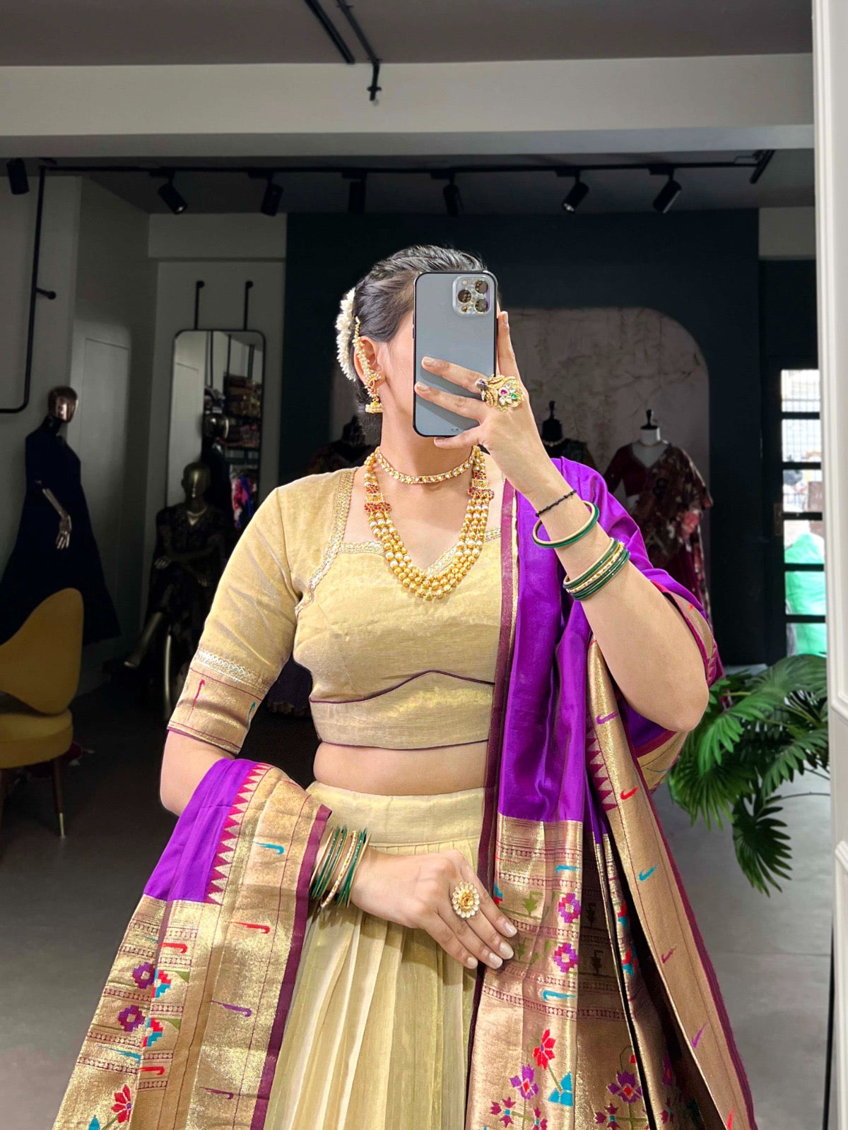 Paithani lehenga set for classy look