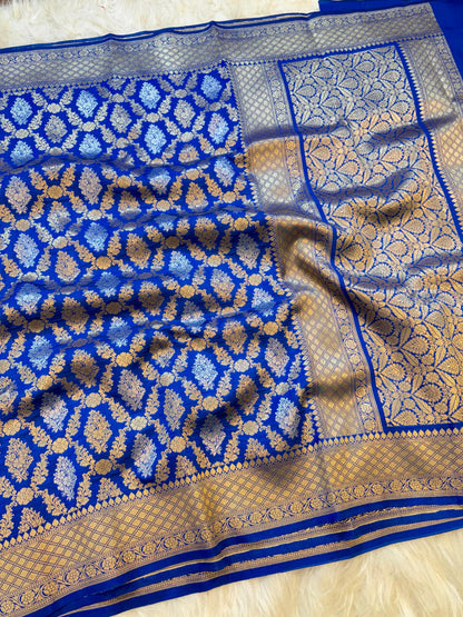 Amabani Mam inspired Banarasi Soft Katan silk